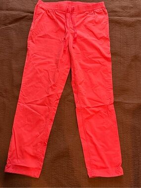 Old Navy NWOT Orange Elastic Draw String Casual Pants w/Pockets Size 12